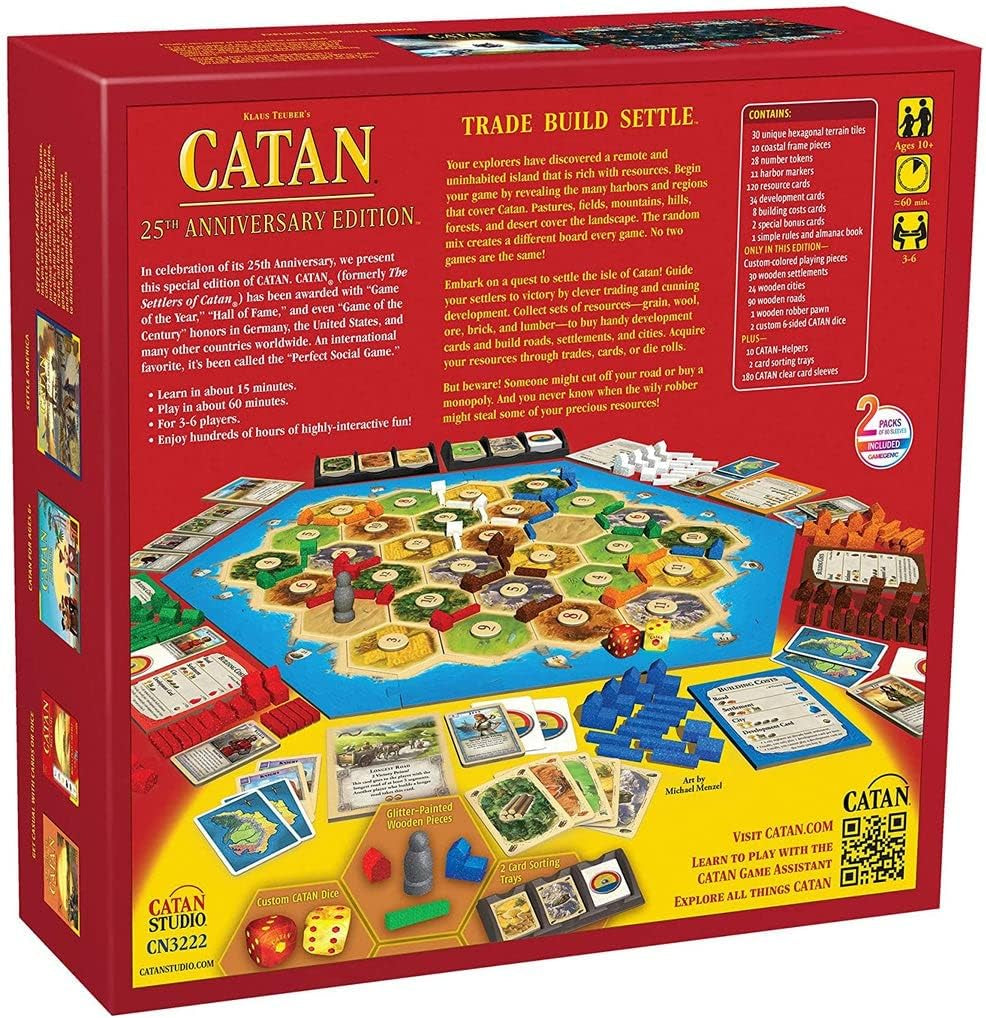 Board Game 25Th Anniversary Edition | Includes the Base Game and the 5-6 Player Extension | Family Board Game | Board Game for Adults and Family | for 3 to 6 Players | Made by  Studio